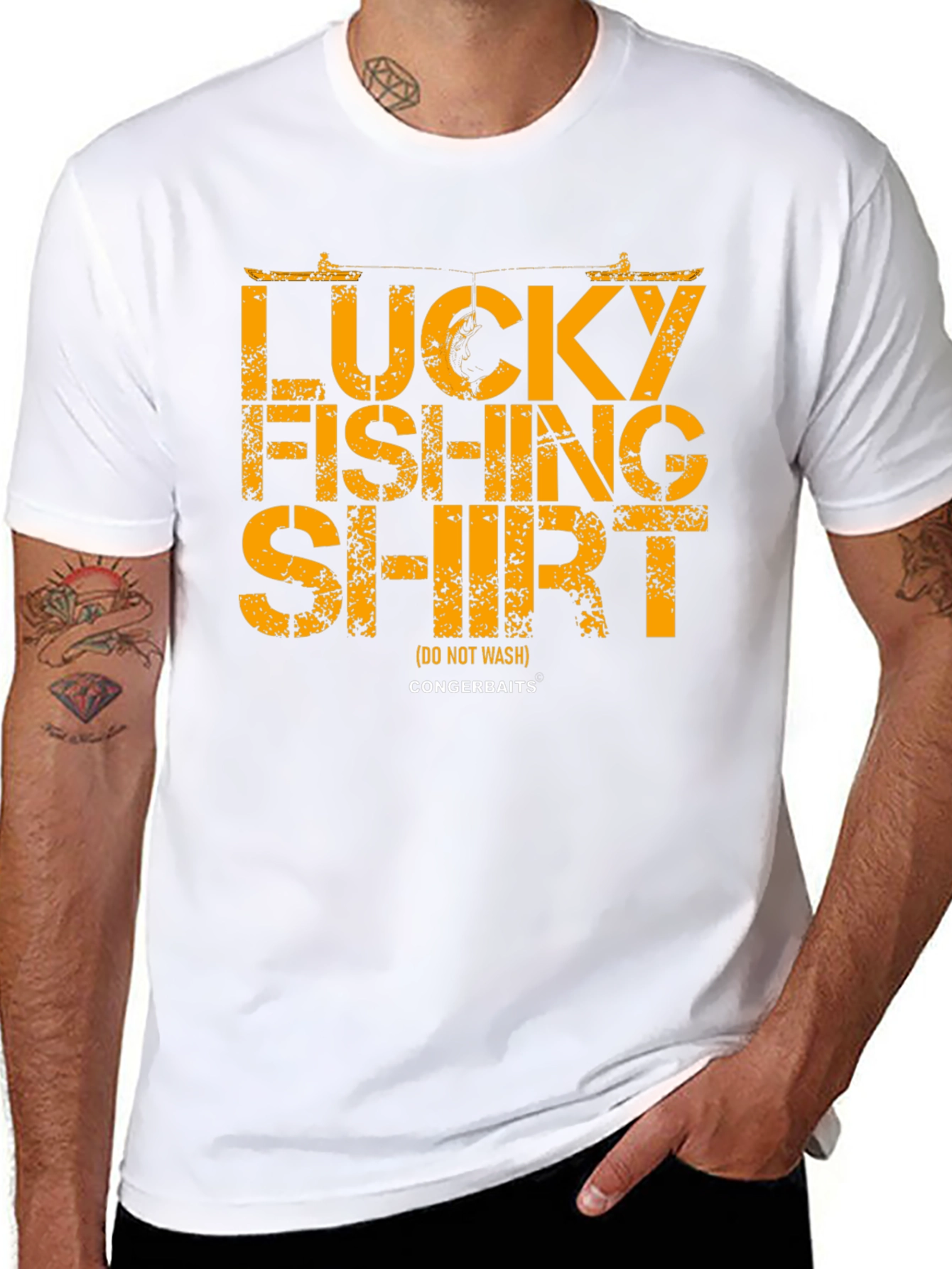 Lucky Fishing Shirt -  Mens Graphic Tee