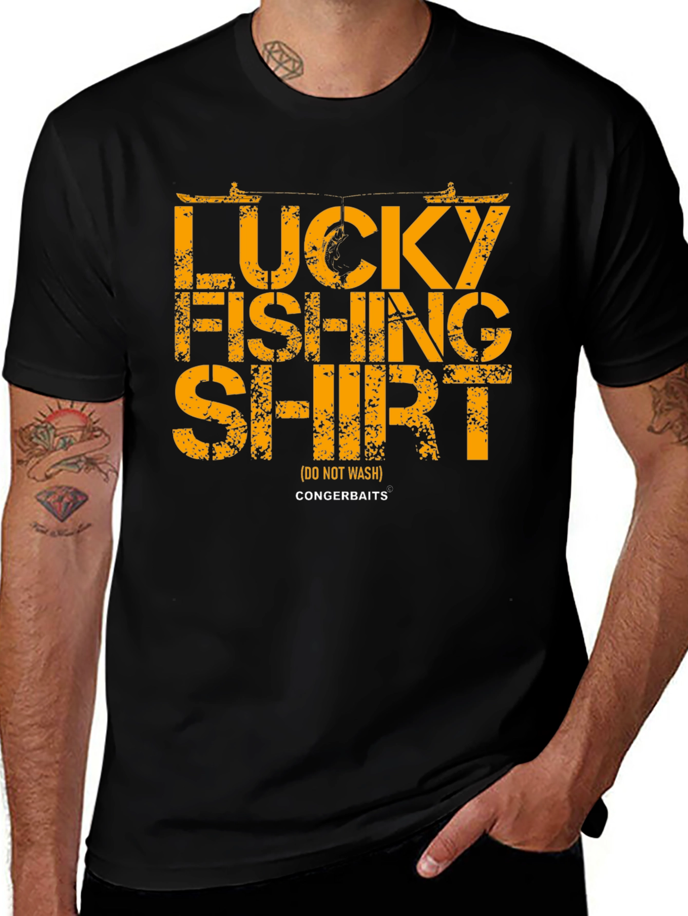 Lucky Fishing Shirt -  Mens Graphic Tee