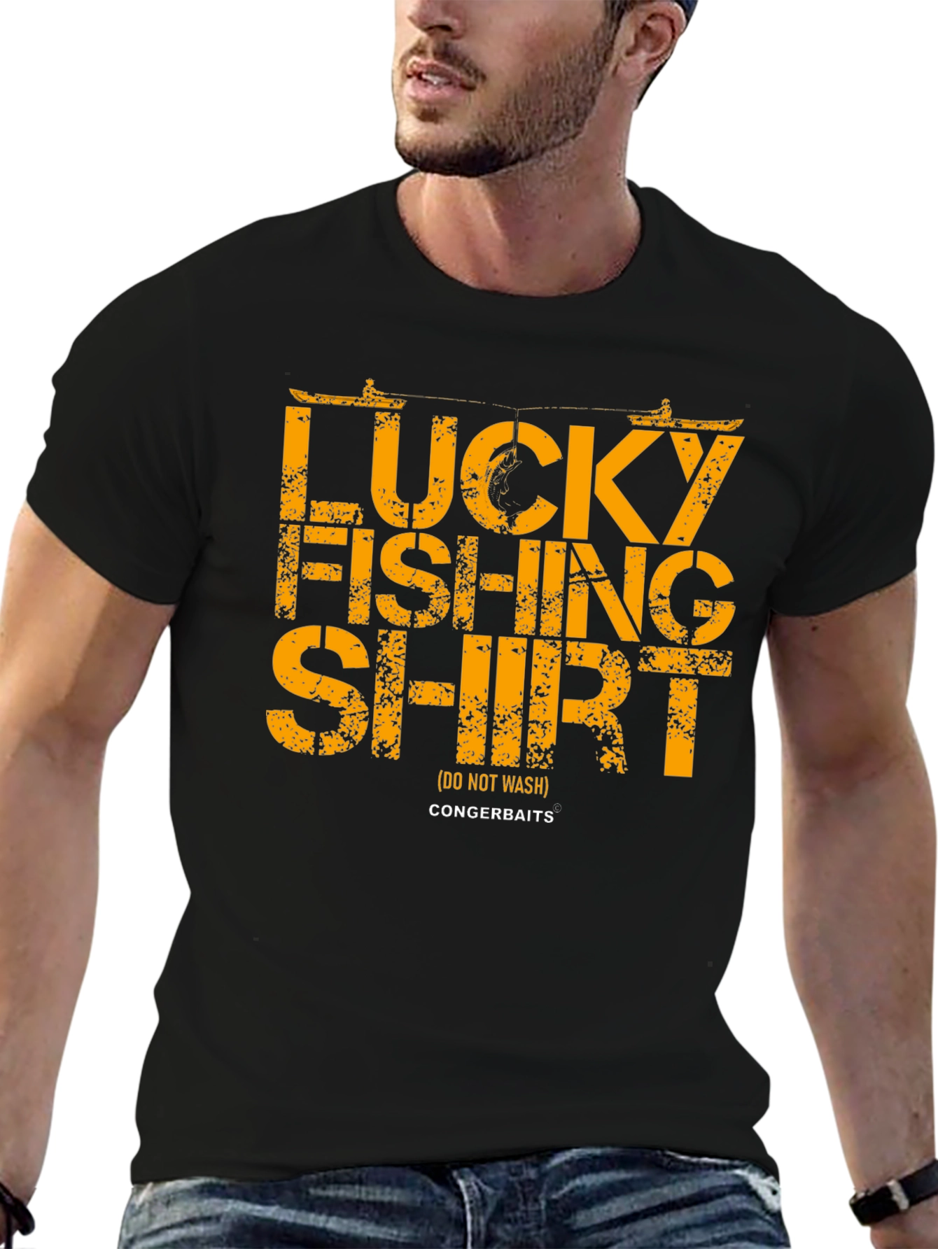 Lucky Fishing Shirt -  Mens Graphic Tee