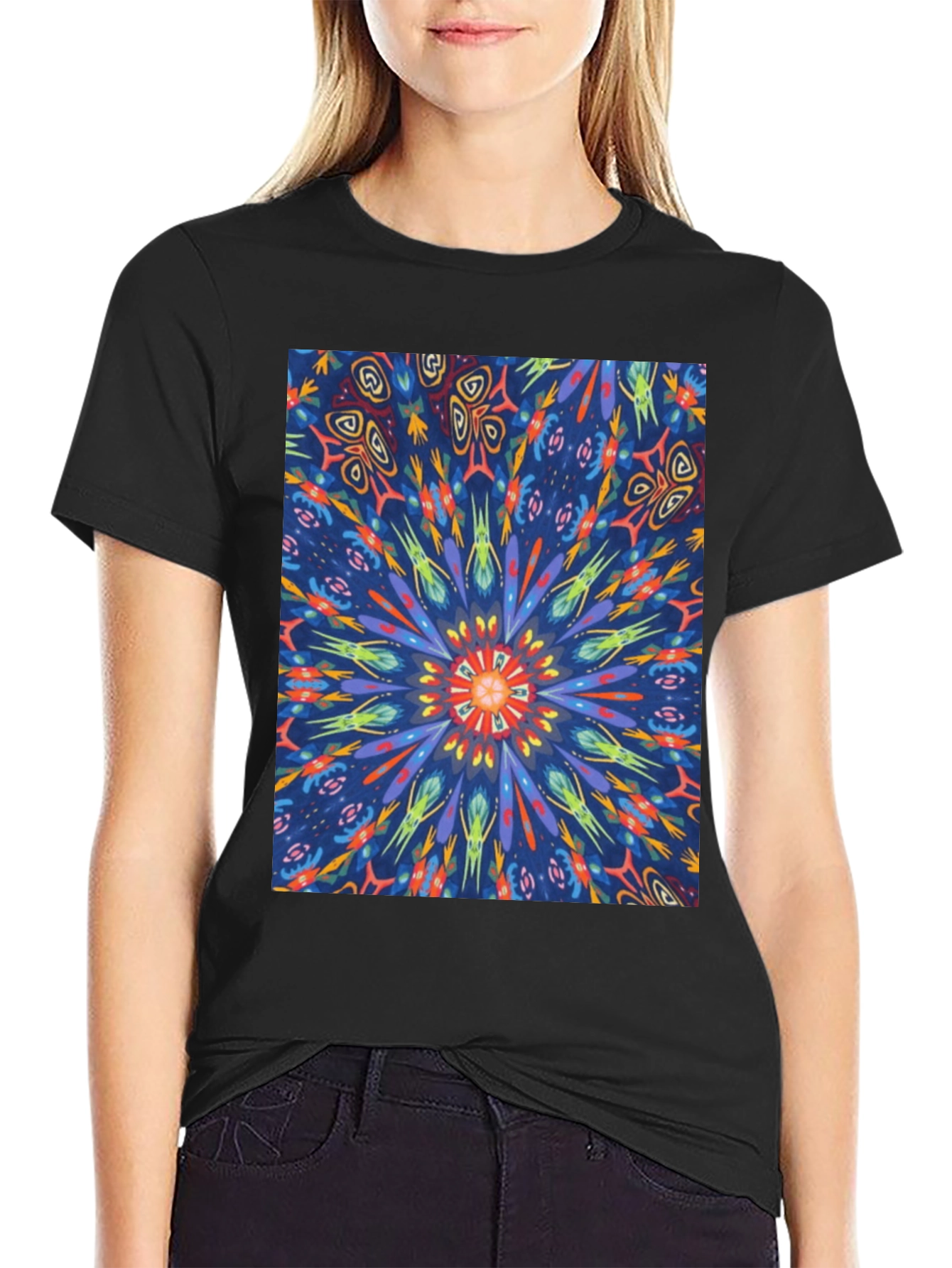 Kaleidoscope T-Shirt: Vivid Abstract Print