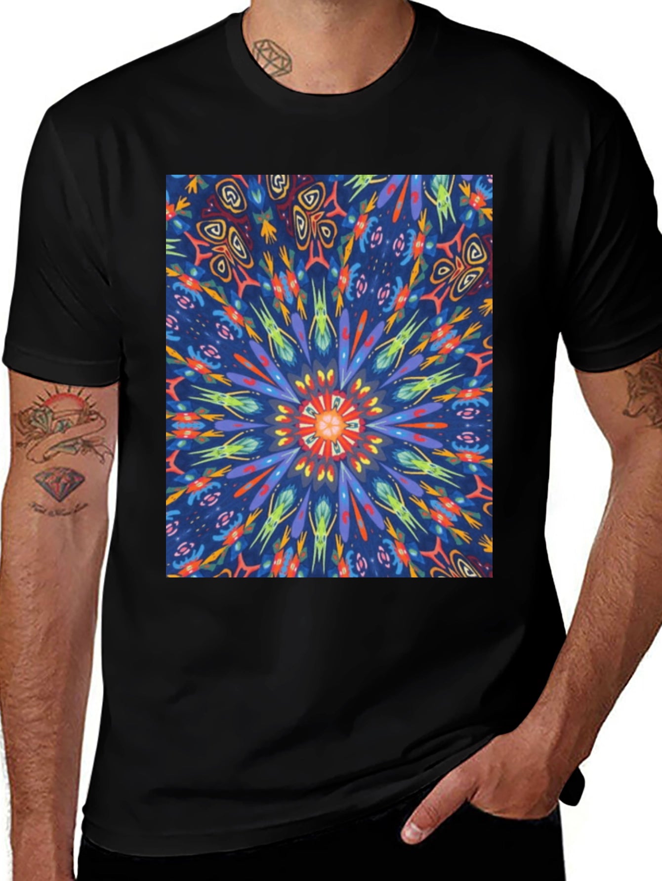 Kaleidoscope T-Shirt: Vivid Abstract Print