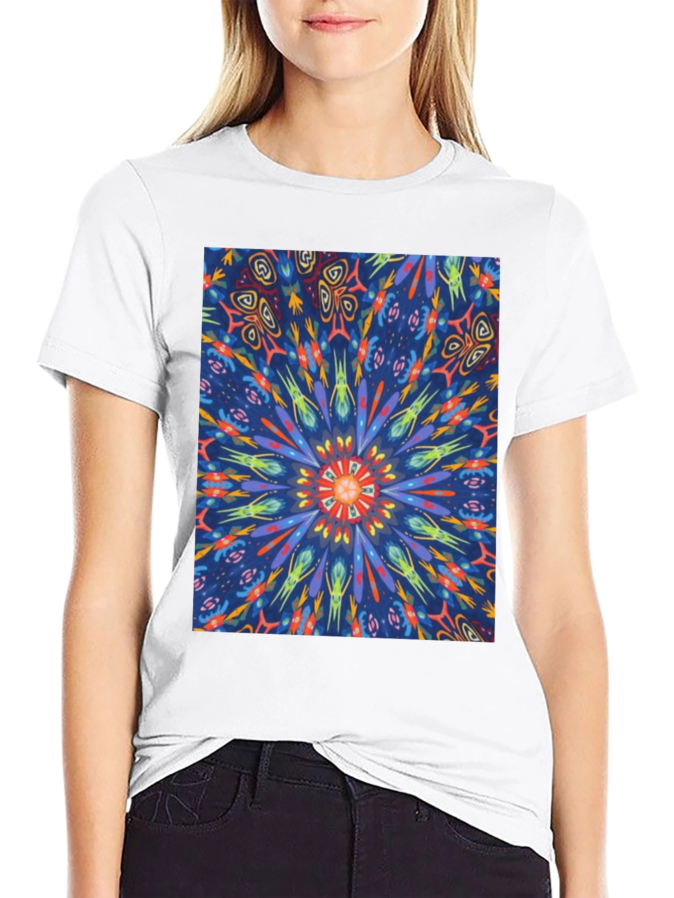 Kaleidoscope T-Shirt: Vivid Abstract Print