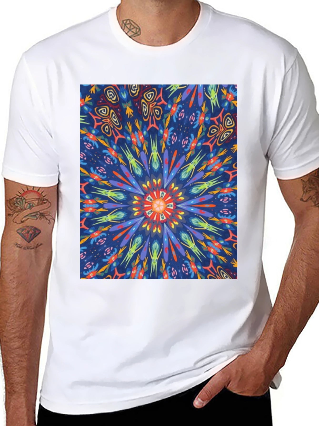 Kaleidoscope T-Shirt: Vivid Abstract Print