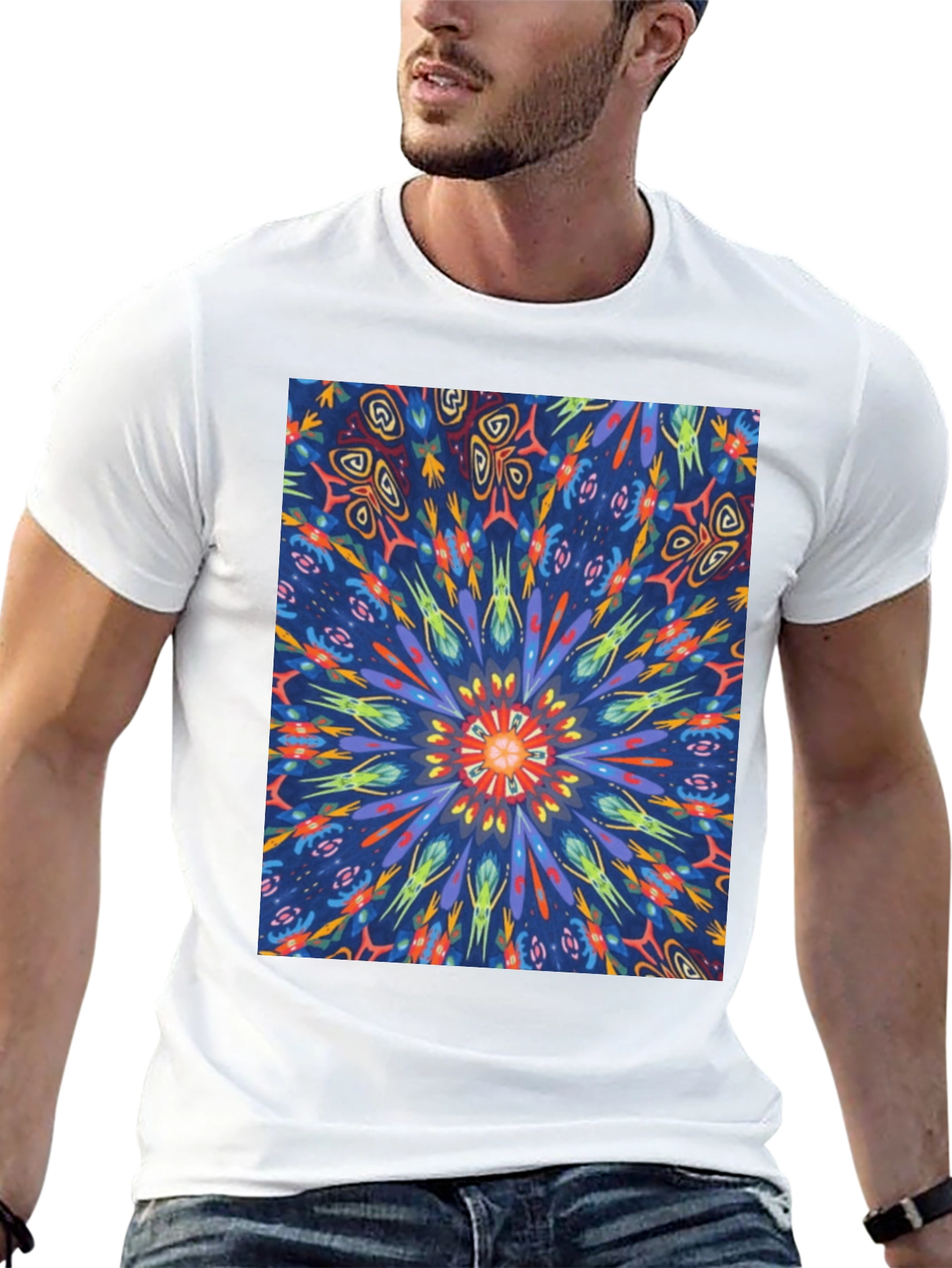 Kaleidoscope T-Shirt: Vivid Abstract Print