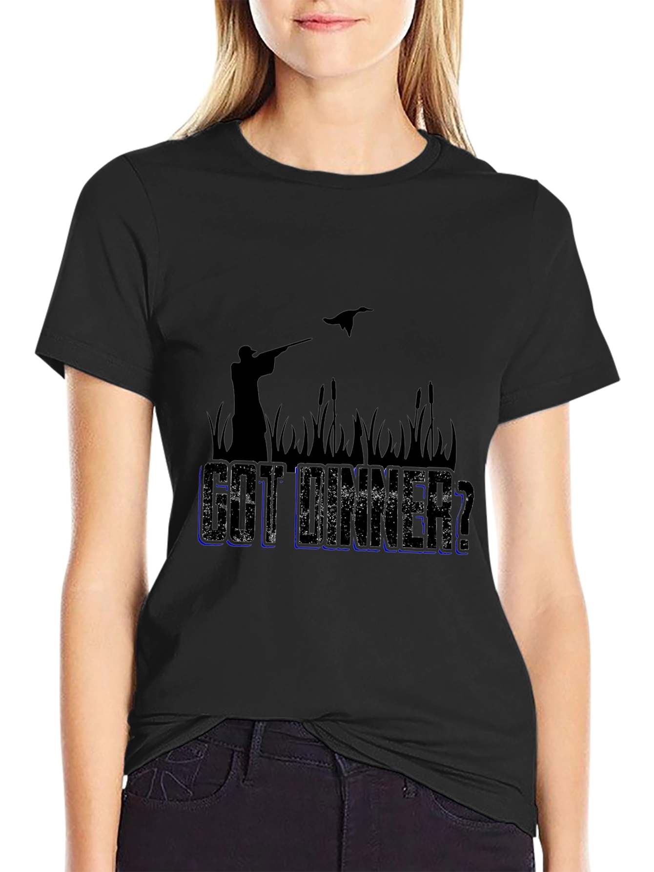Got Dinner? Hunting Graphic Black T-Shirt