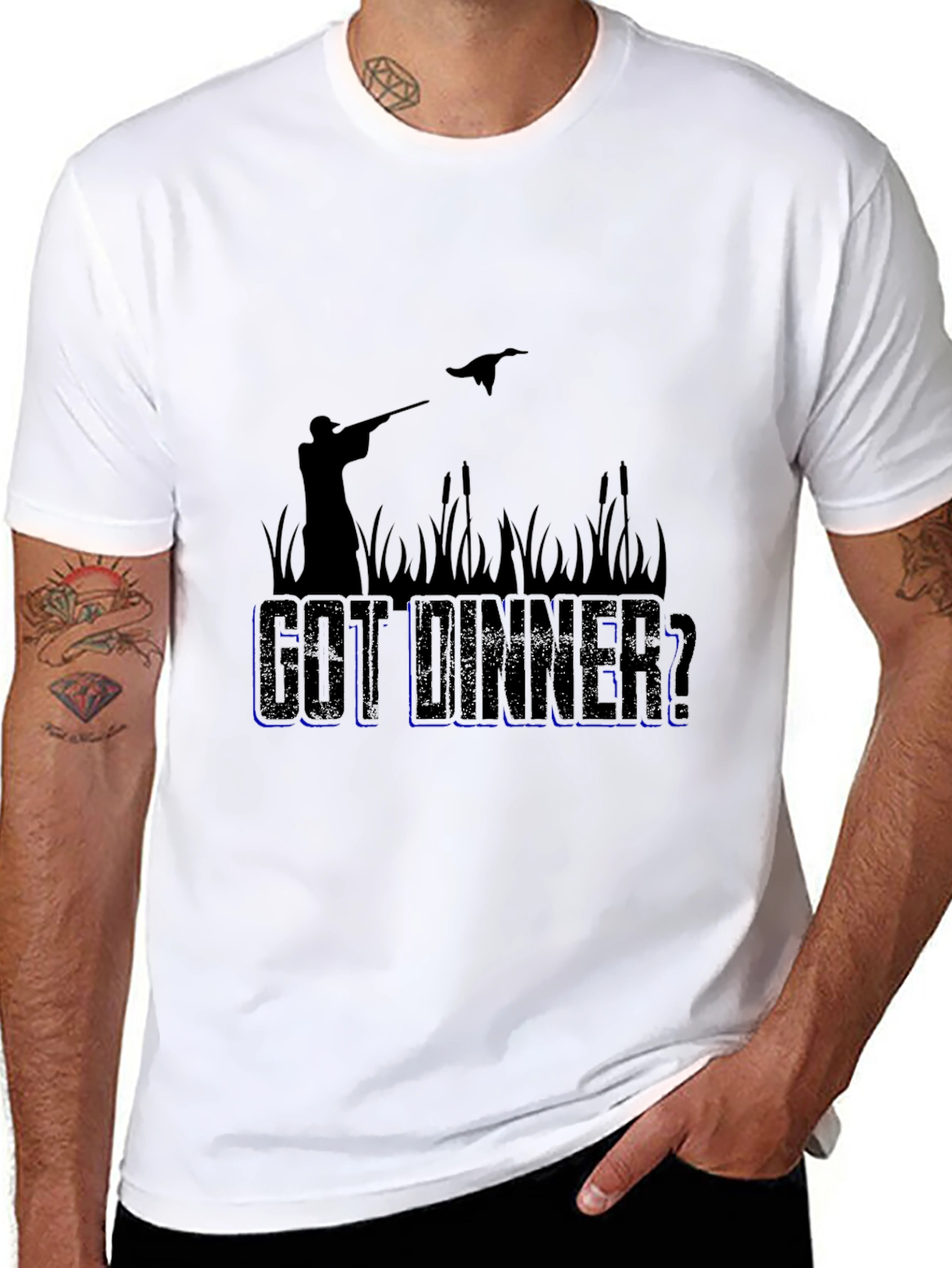 Got Dinner? Hunting Graphic Black T-Shirt