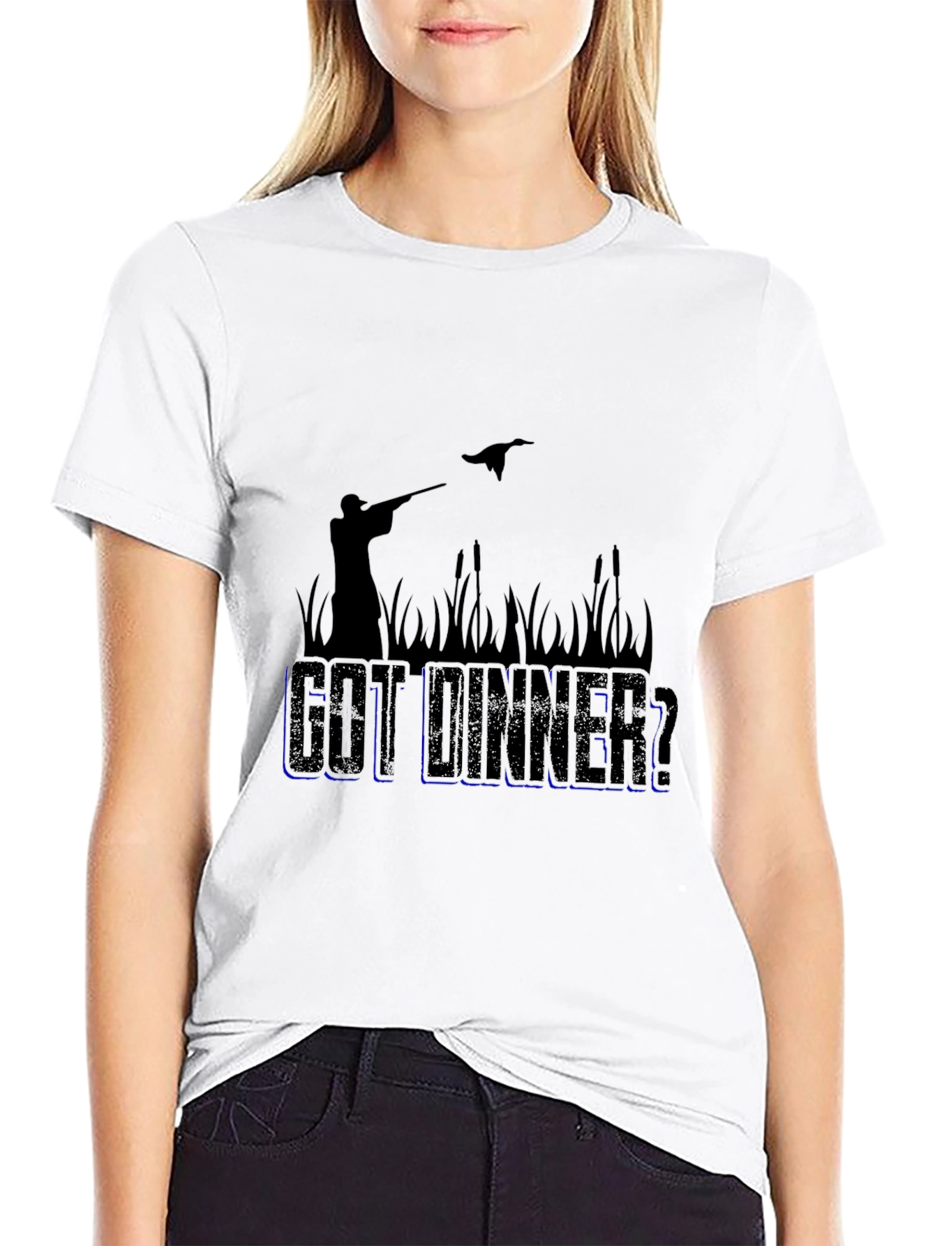 Got Dinner? Hunting Graphic Black T-Shirt