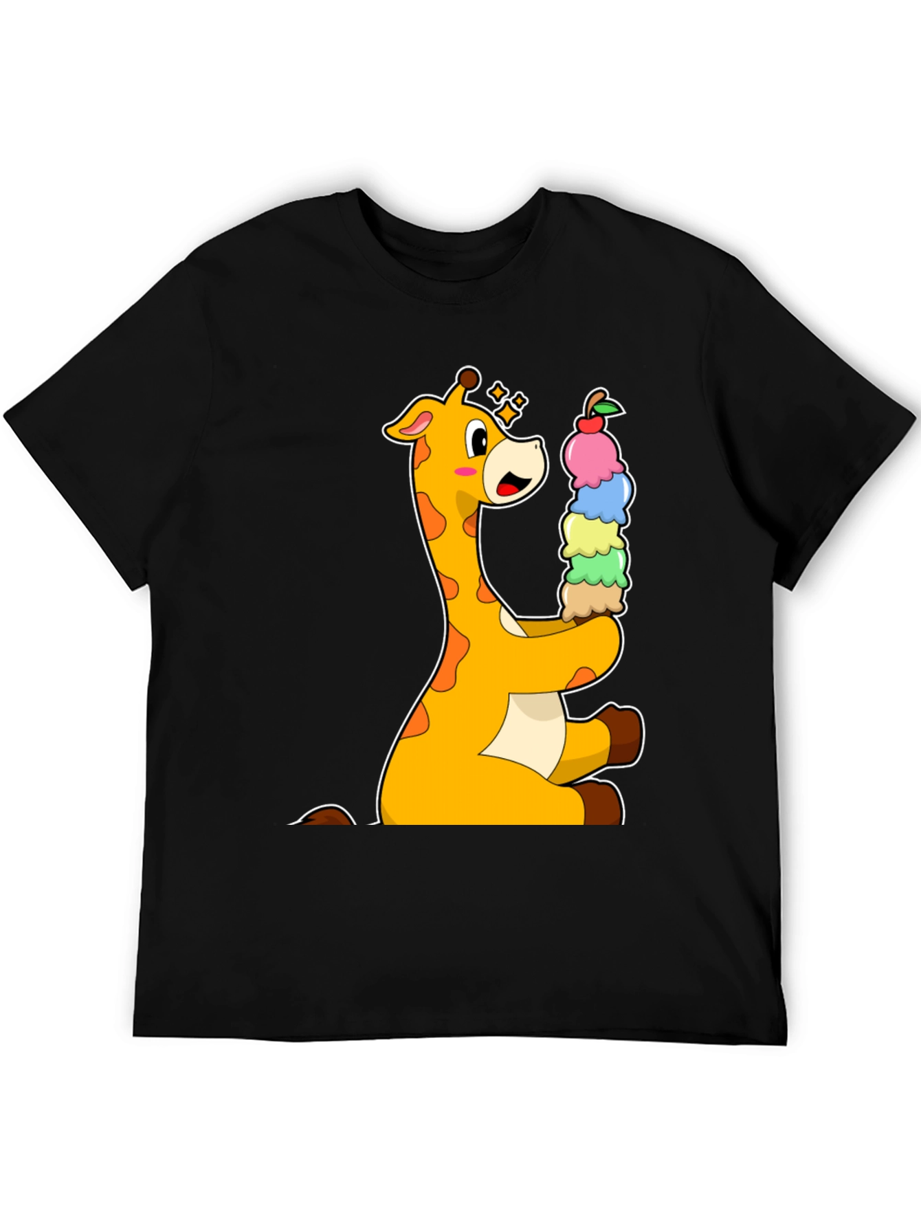 Giraffe Ice Cream Lover T-Shirt