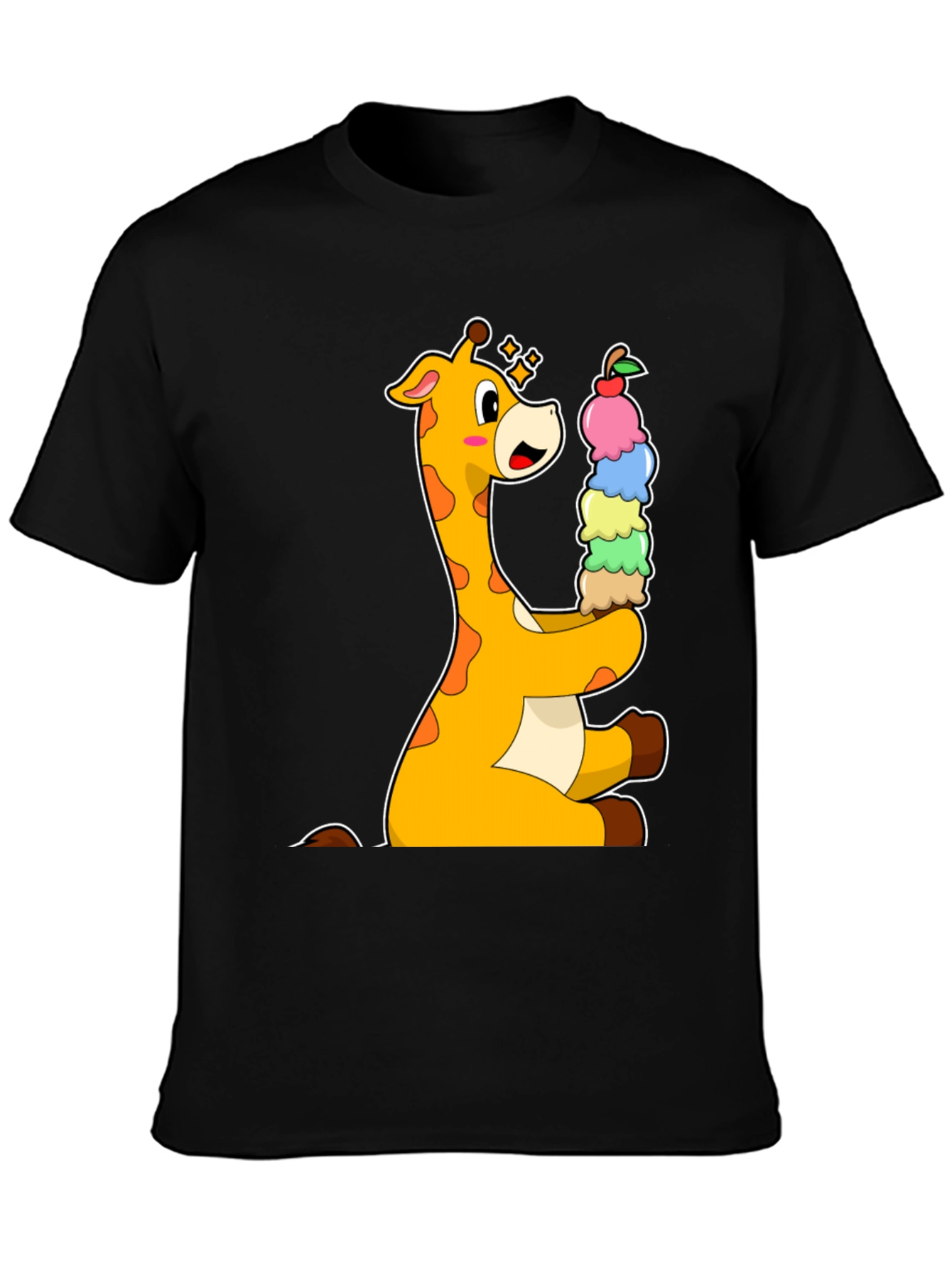 Giraffe Ice Cream Lover T-Shirt