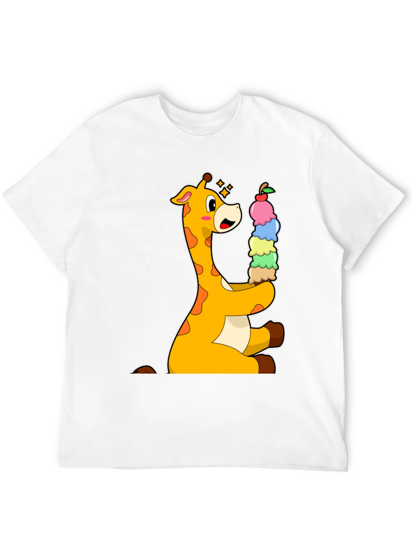 Giraffe Ice Cream Lover T-Shirt