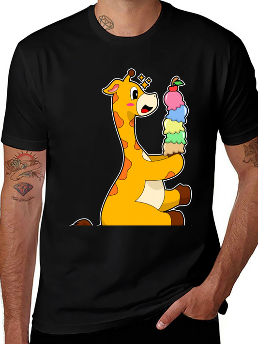 Giraffe Ice Cream Lover T-Shirt