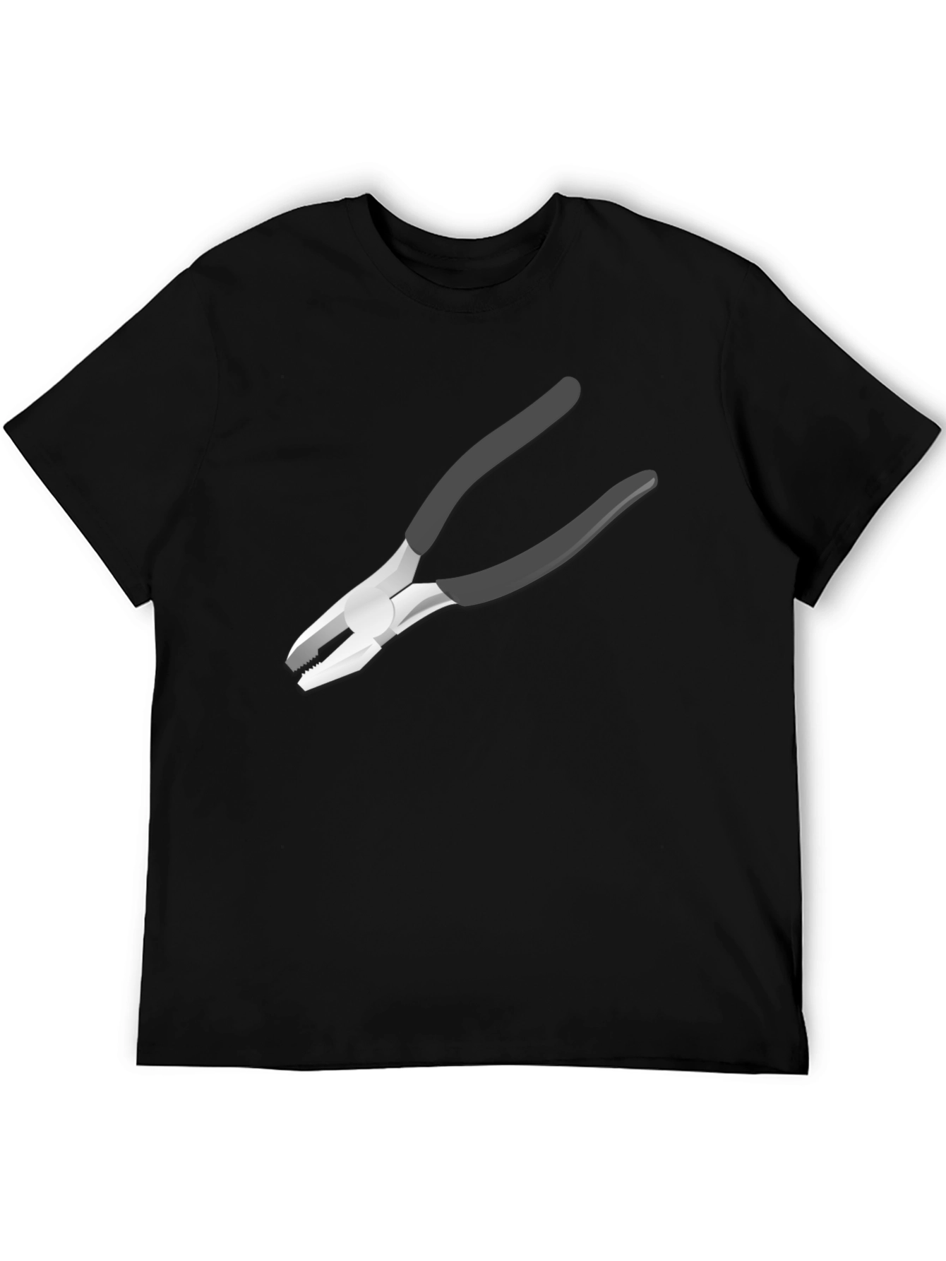 Novelty Pliers Graphic Black T-Shirt
