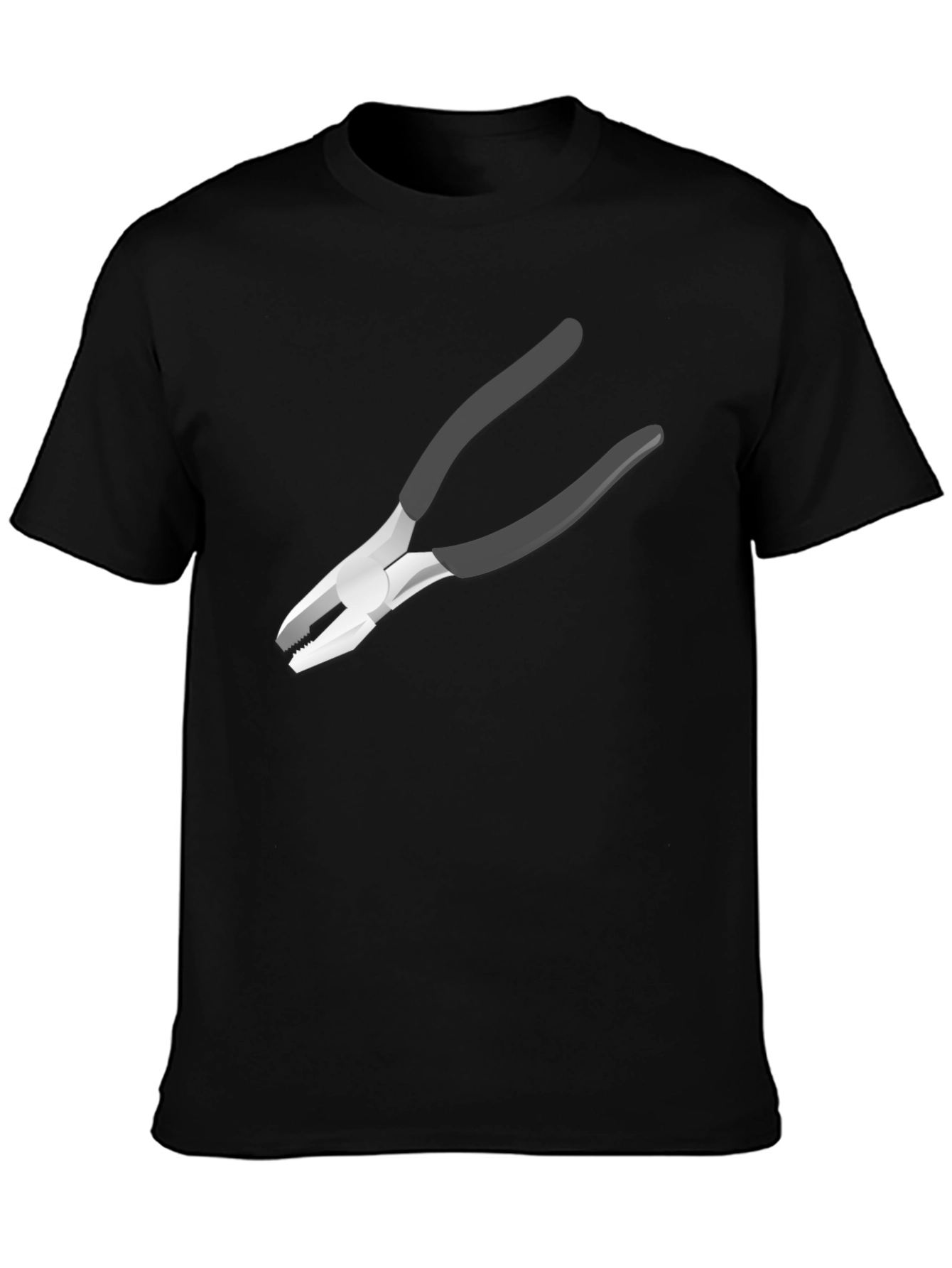 Novelty Pliers Graphic Black T-Shirt