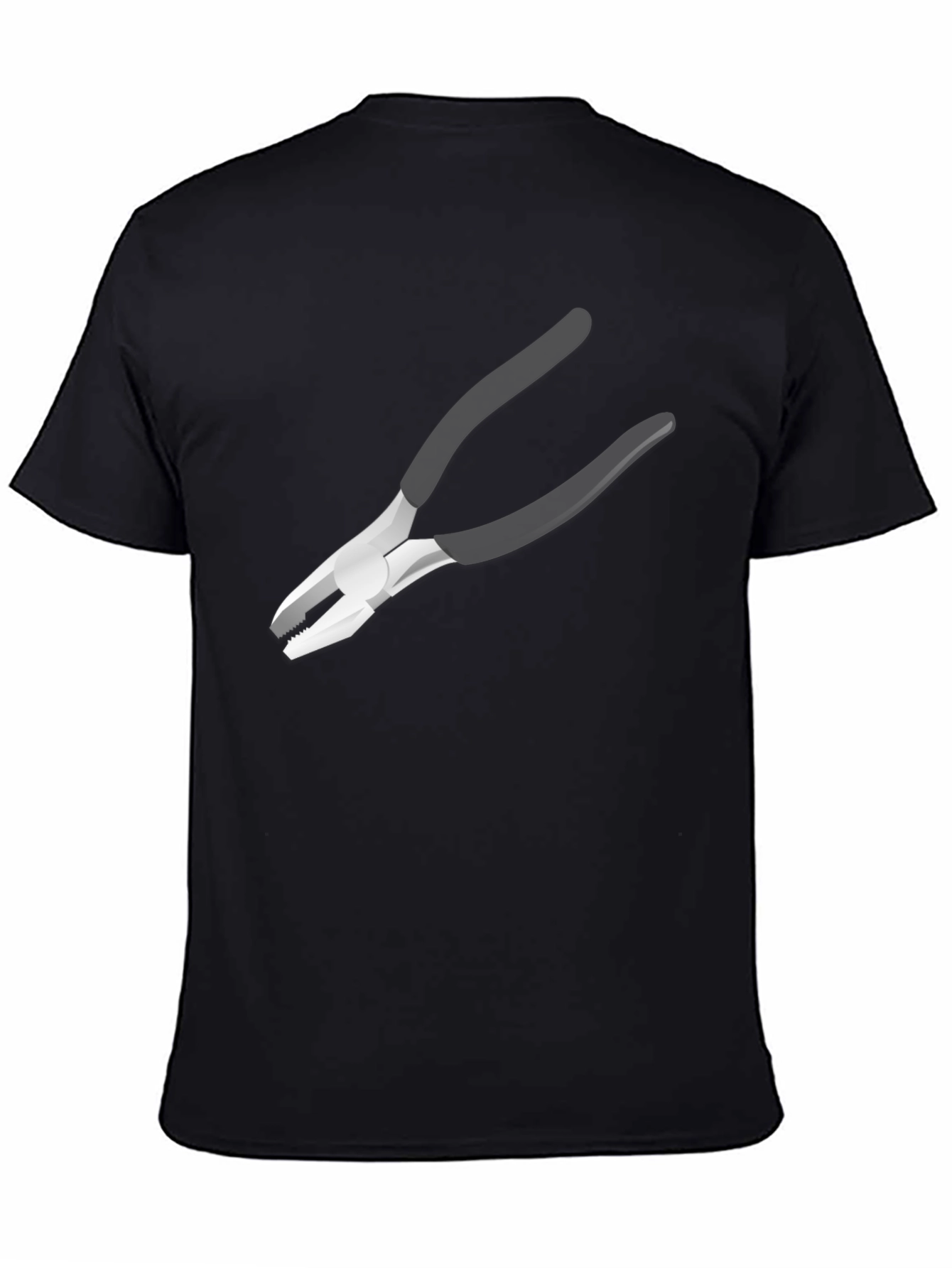 Novelty Pliers Graphic Black T-Shirt