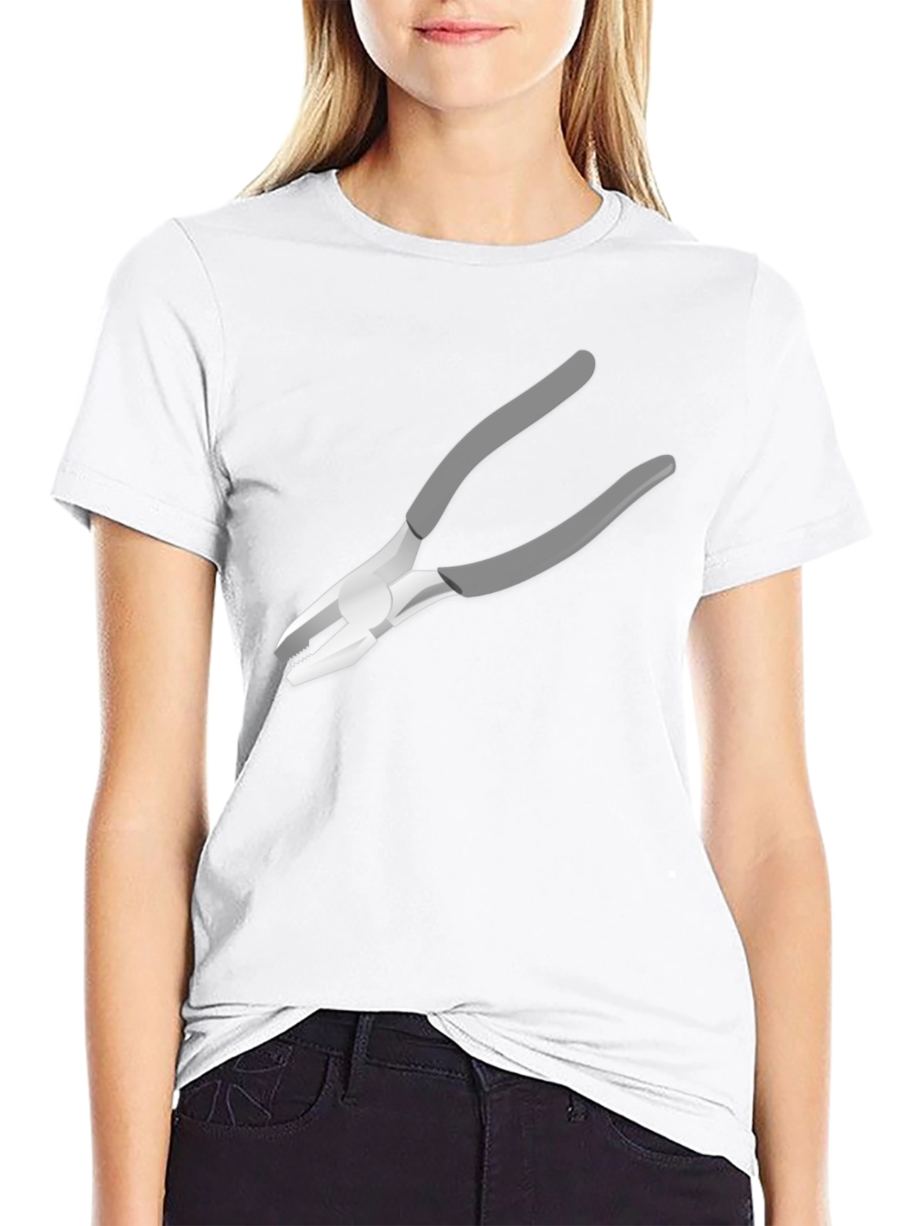 Novelty Pliers Graphic Black T-Shirt