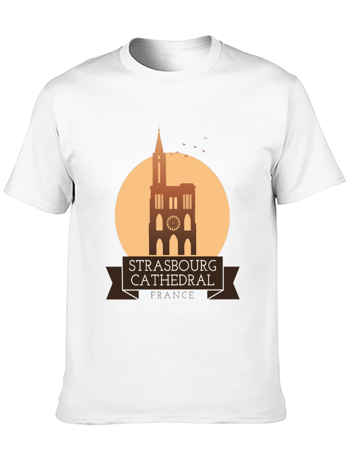 Strasbourg Cathedral Graphic T-Shirt - France Landmark Tee