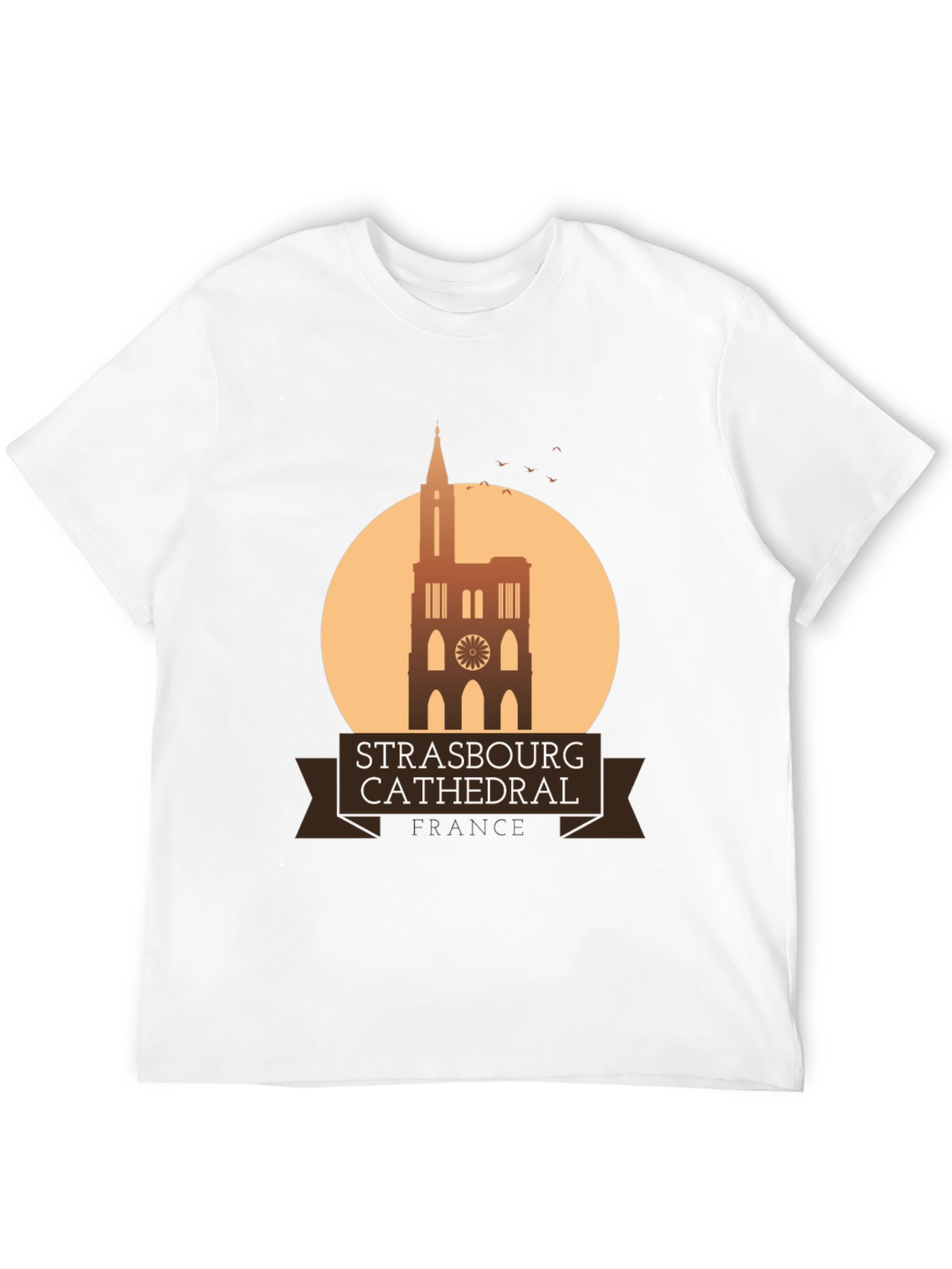 Strasbourg Cathedral Graphic T-Shirt - France Landmark Tee