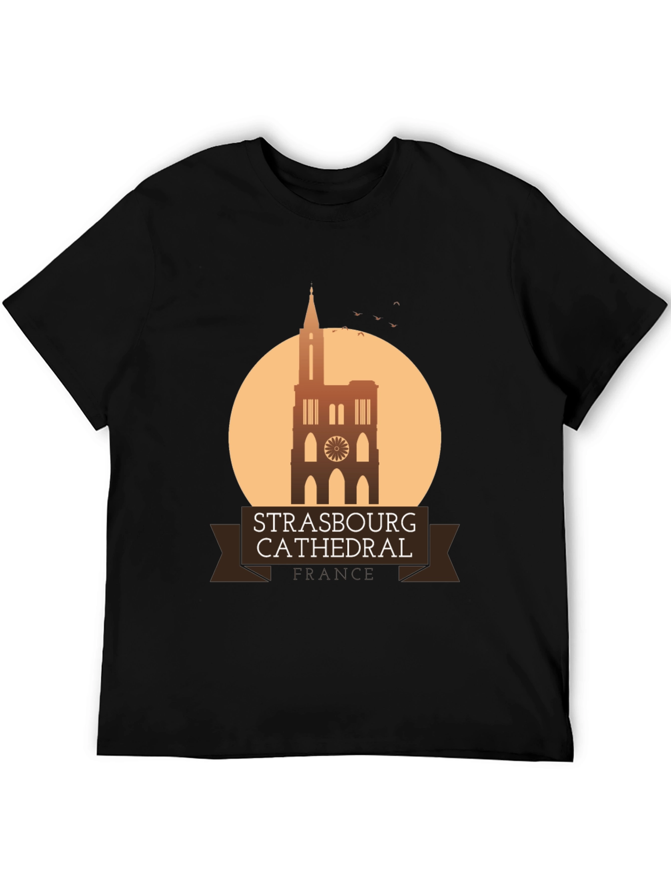 Strasbourg Cathedral Graphic T-Shirt - France Landmark Tee