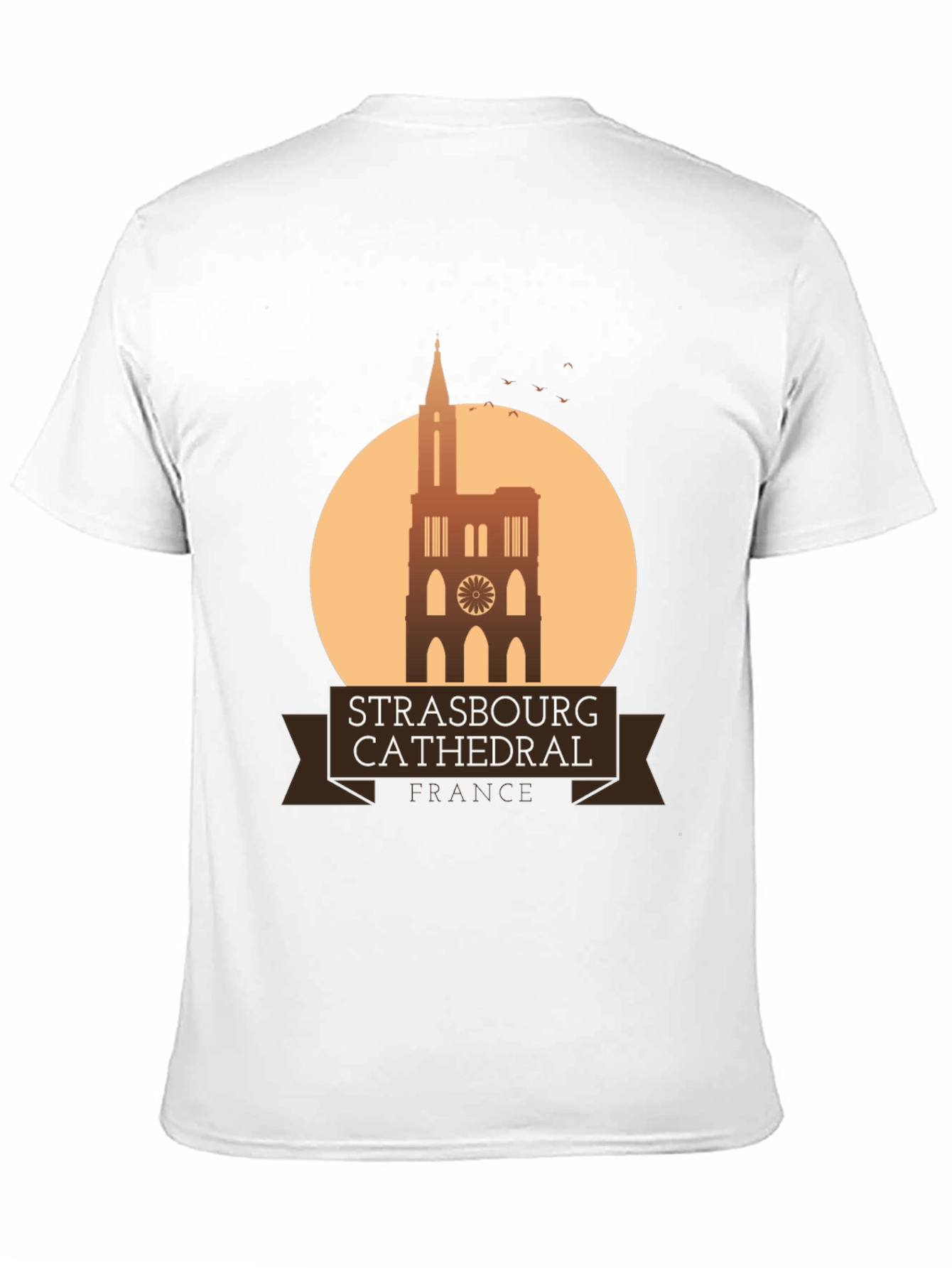 Strasbourg Cathedral Graphic T-Shirt - France Landmark Tee