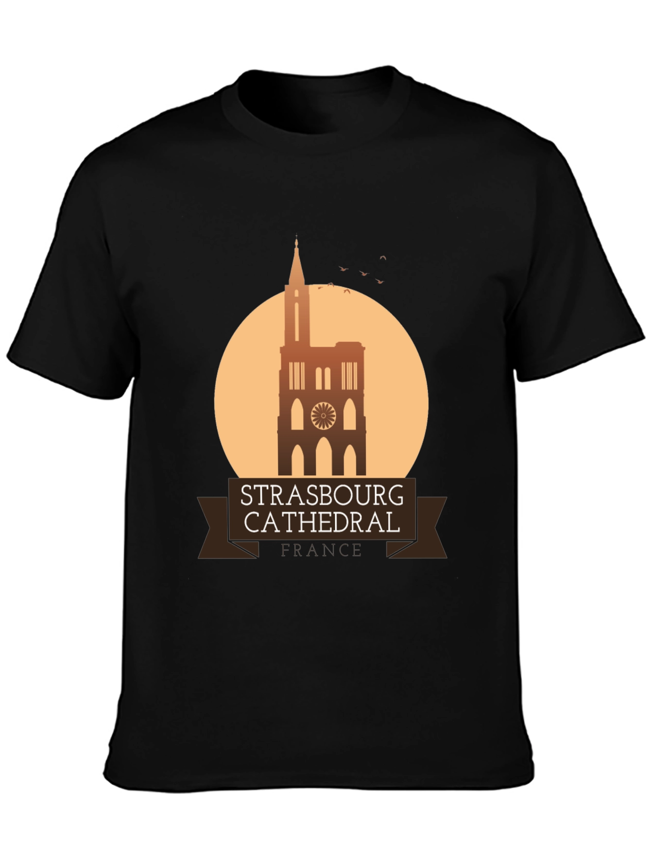 Strasbourg Cathedral Graphic T-Shirt - France Landmark Tee
