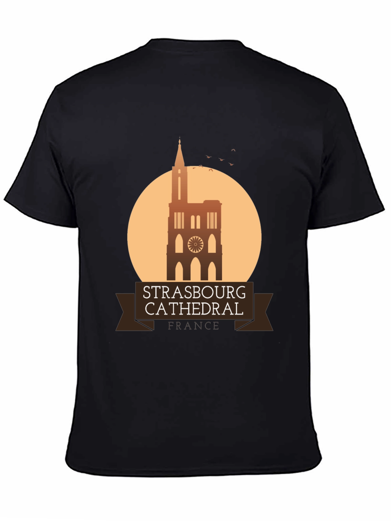 Strasbourg Cathedral Graphic T-Shirt - France Landmark Tee