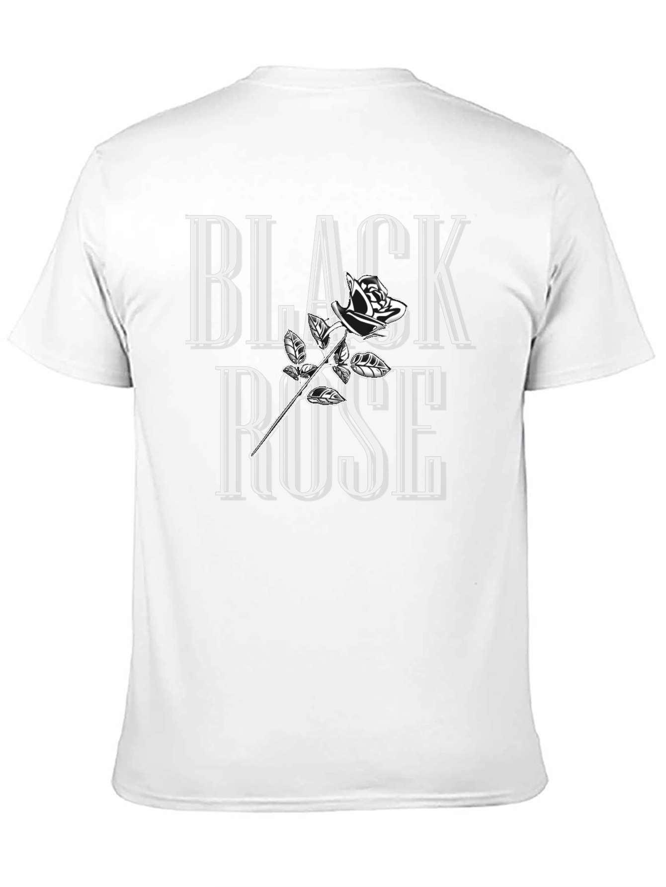 Black Rose Graphic T-Shirt - Stylish Cotton Tee