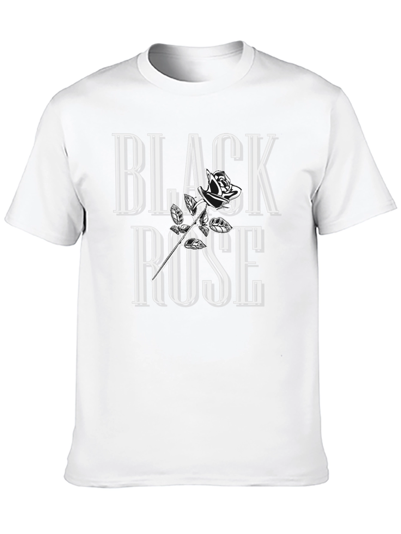 Black Rose Graphic T-Shirt - Stylish Cotton Tee