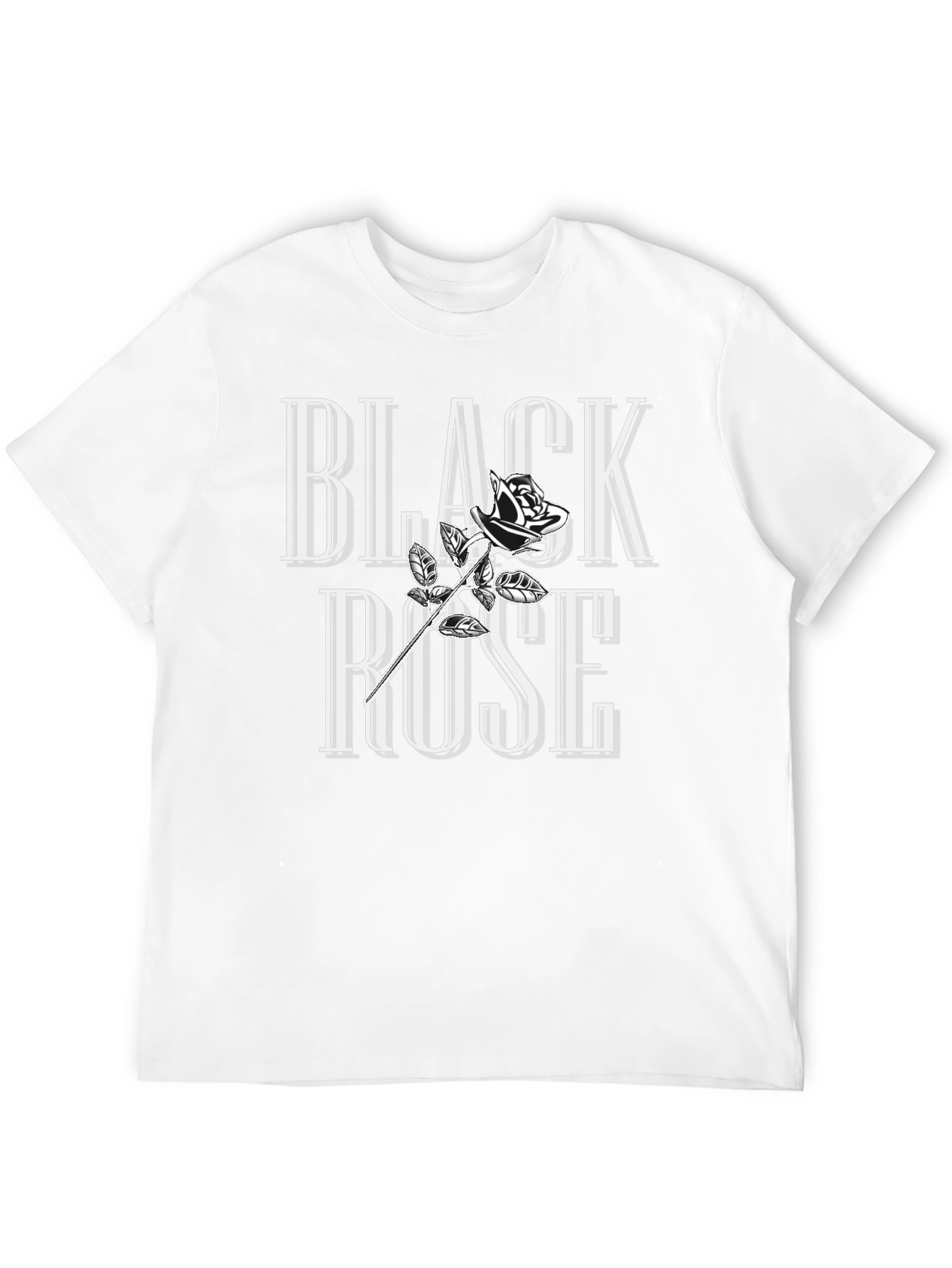 Black Rose Graphic T-Shirt - Stylish Cotton Tee