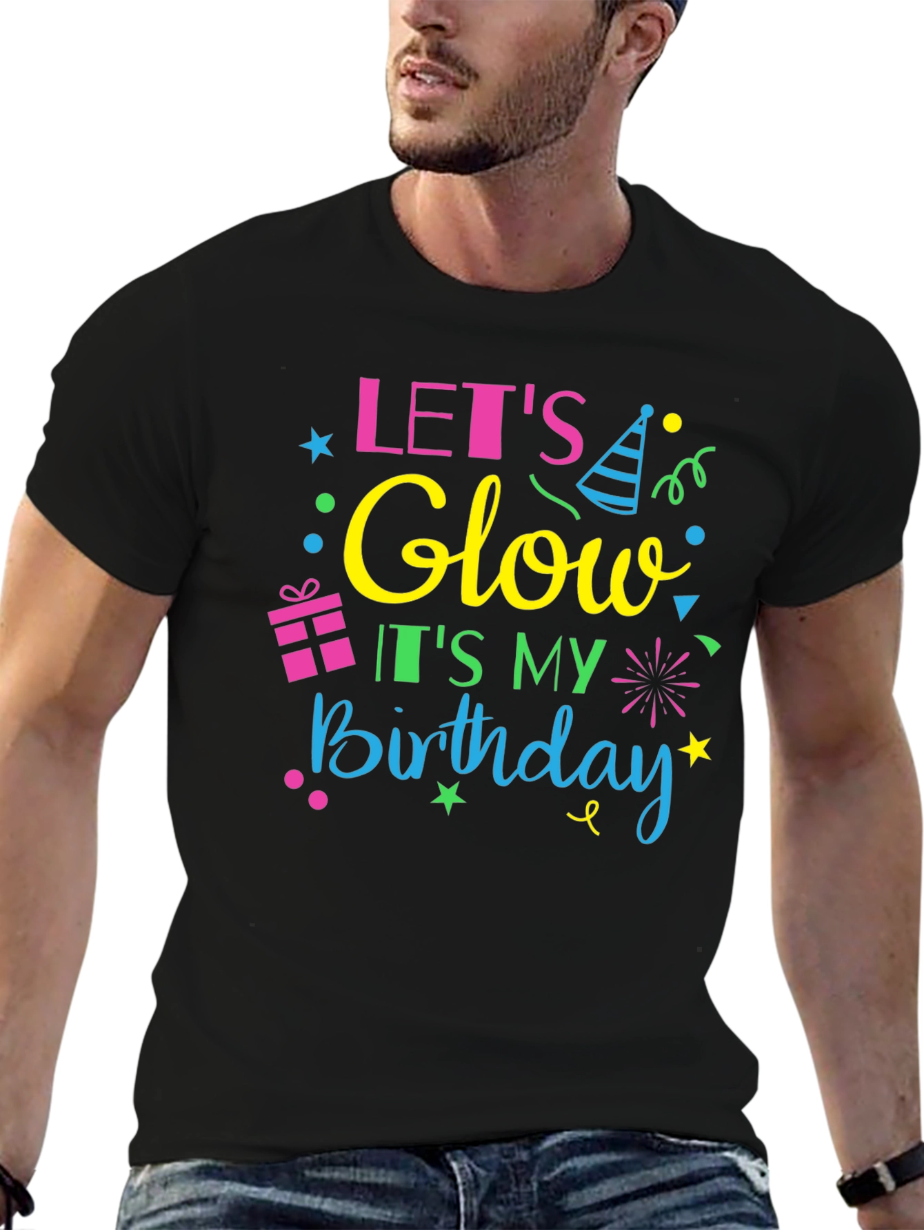 Lets Glow Birthday Tee