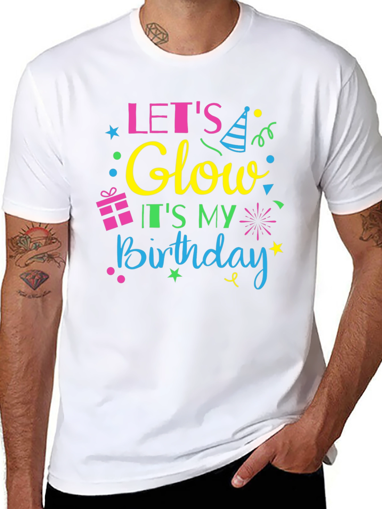 Lets Glow Birthday Tee