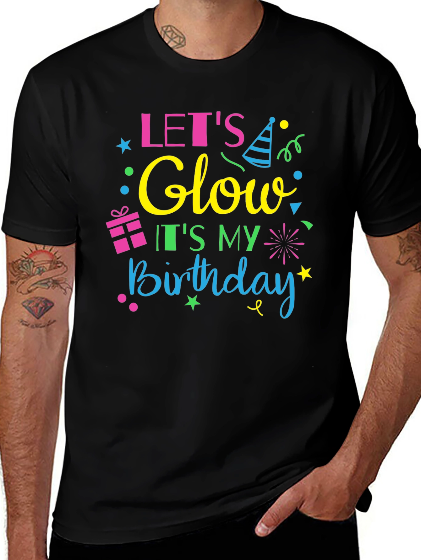 Lets Glow Birthday Tee