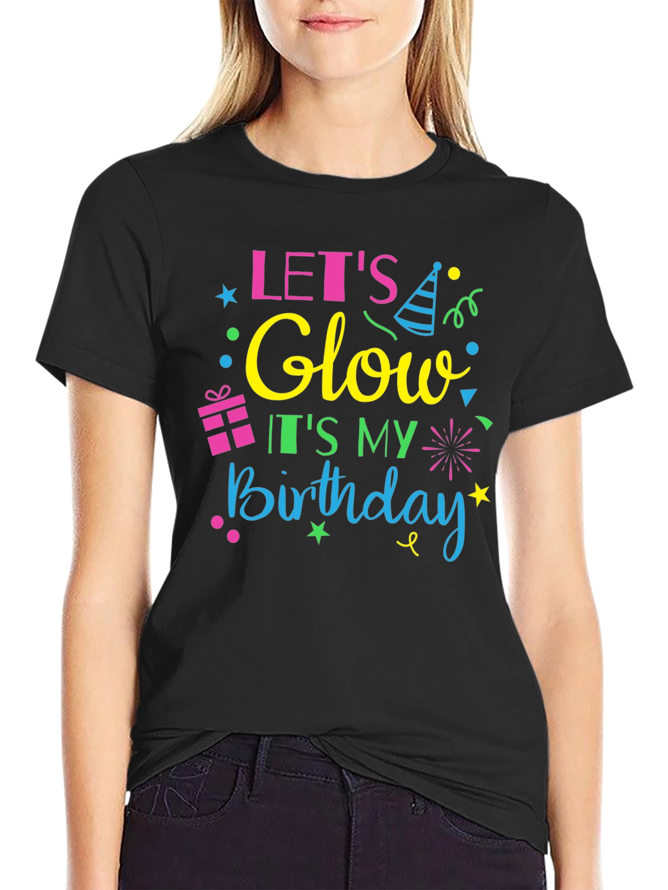 Lets Glow Birthday Tee