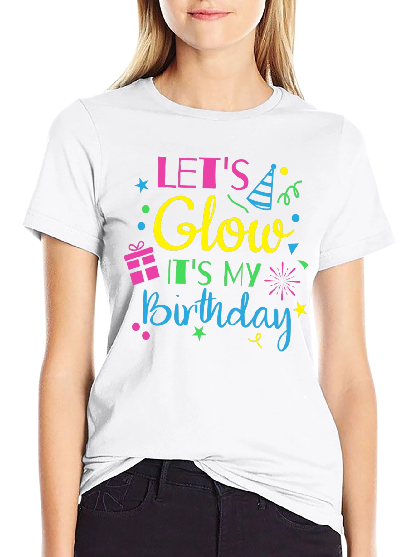 Lets Glow Birthday Tee