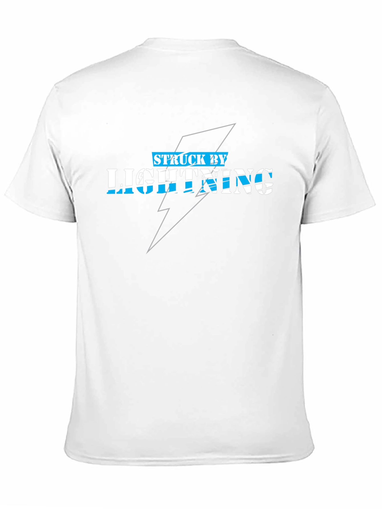 Struck By Lightning Graphic Tee - Black Cotton T-Shirt