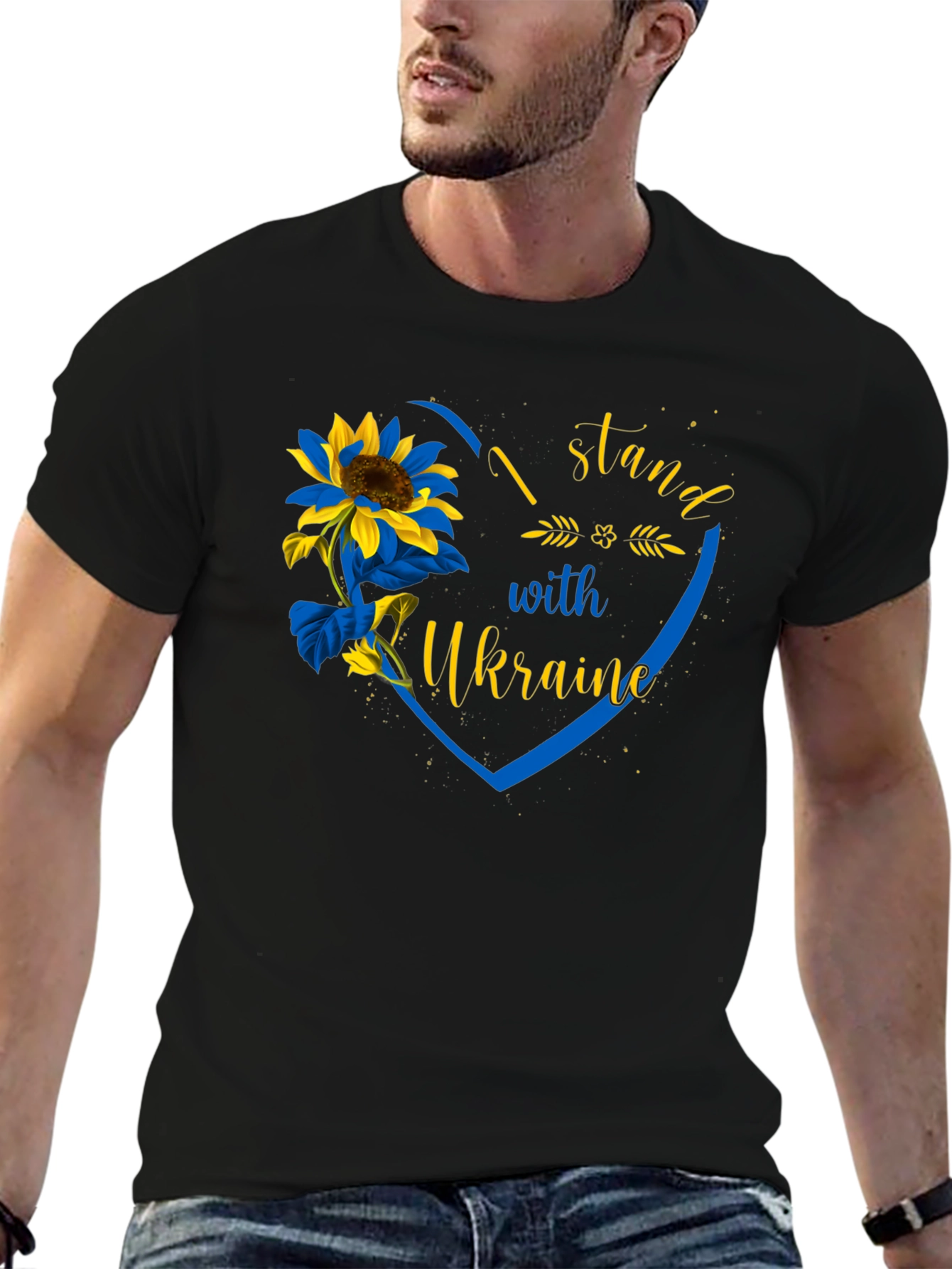 I Stand With Ukraine Sunflower T-Shirt