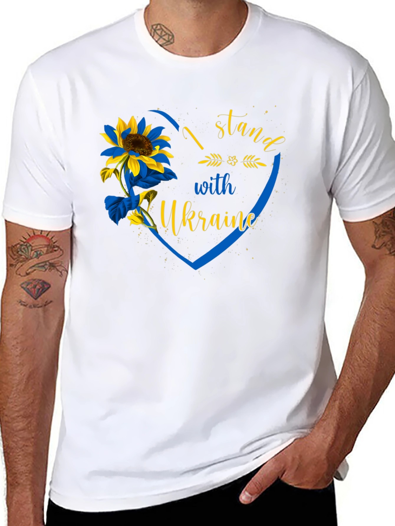 I Stand With Ukraine Sunflower T-Shirt