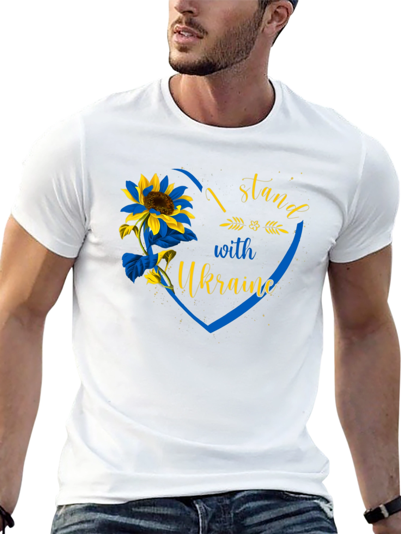 I Stand With Ukraine Sunflower T-Shirt