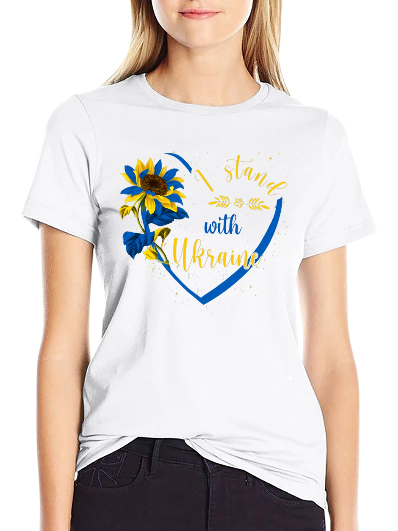 I Stand With Ukraine Sunflower T-Shirt