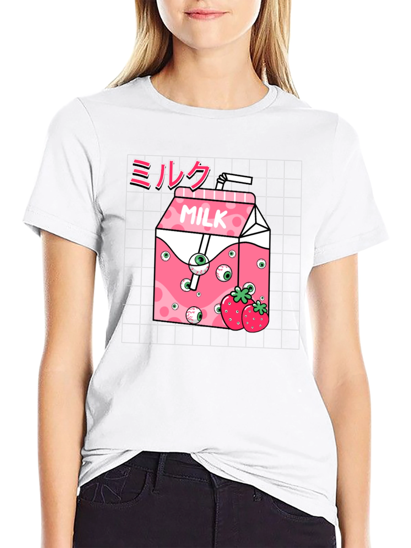 Strawberry Milk Graphic T-Shirt