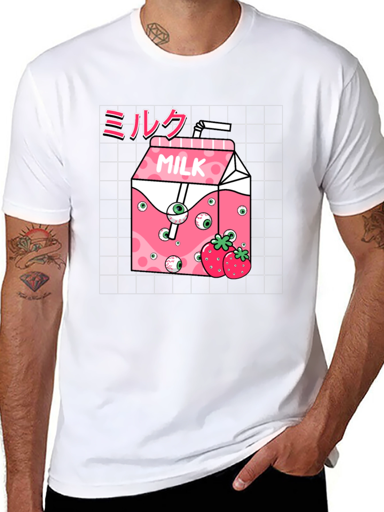 Strawberry Milk Graphic T-Shirt