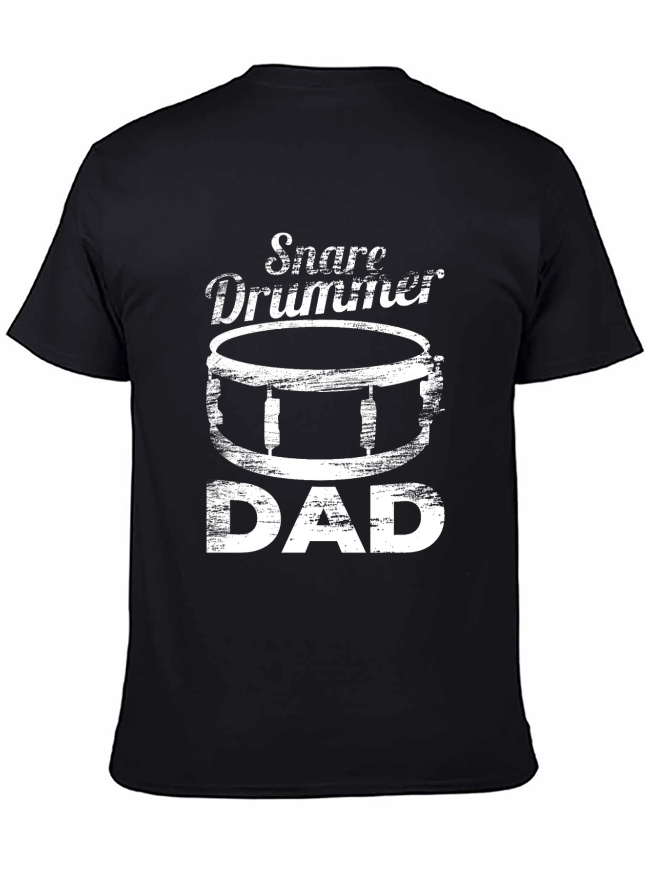 Snare Drummer Dad T-Shirt - Black