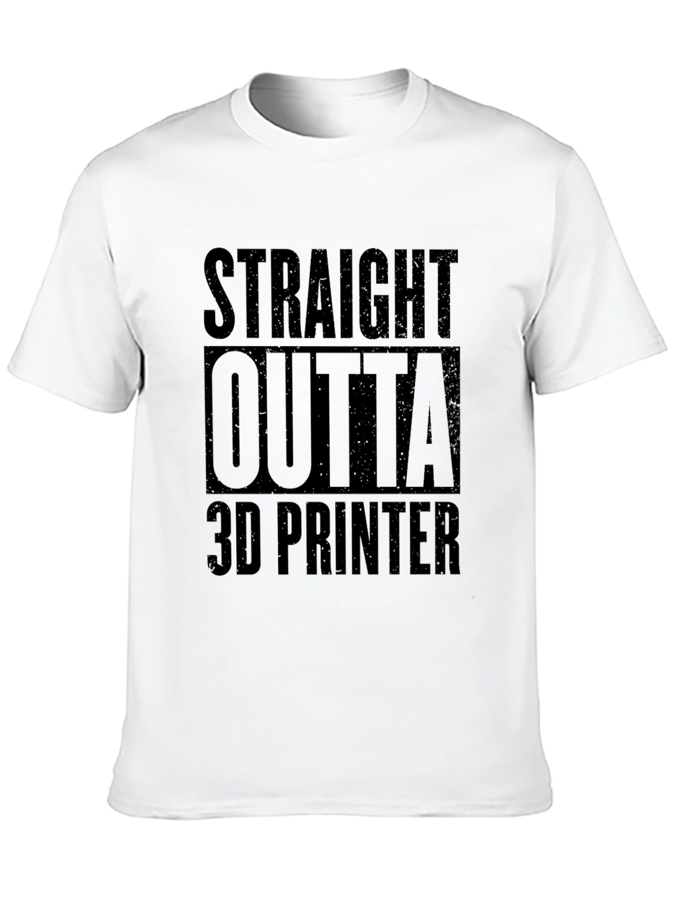 Straight Outta 3D Printer Graphic Tee - Black