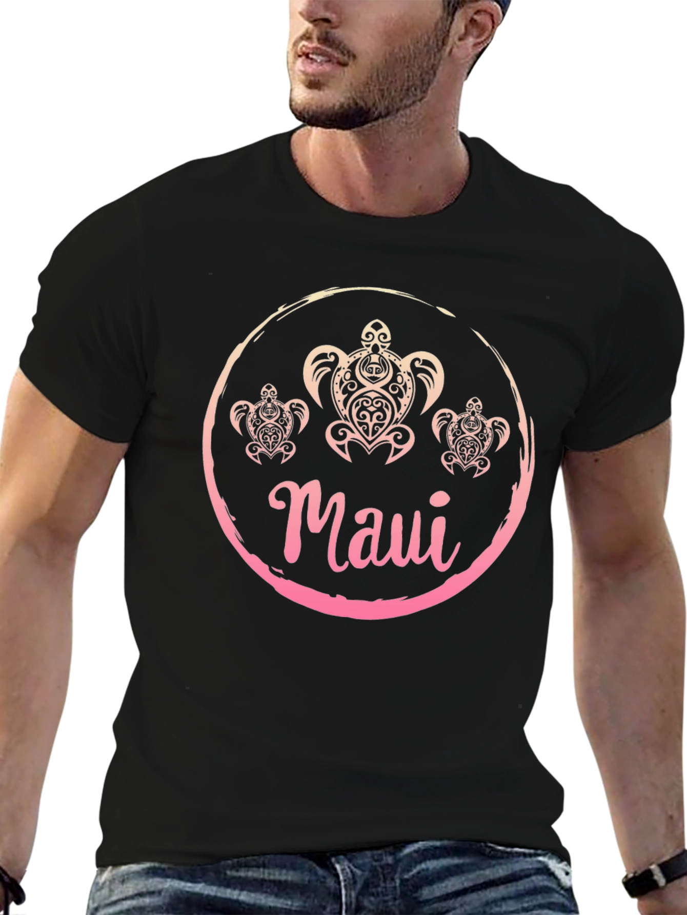 Maui Turtle Graphic Tee - Island Style Comfort