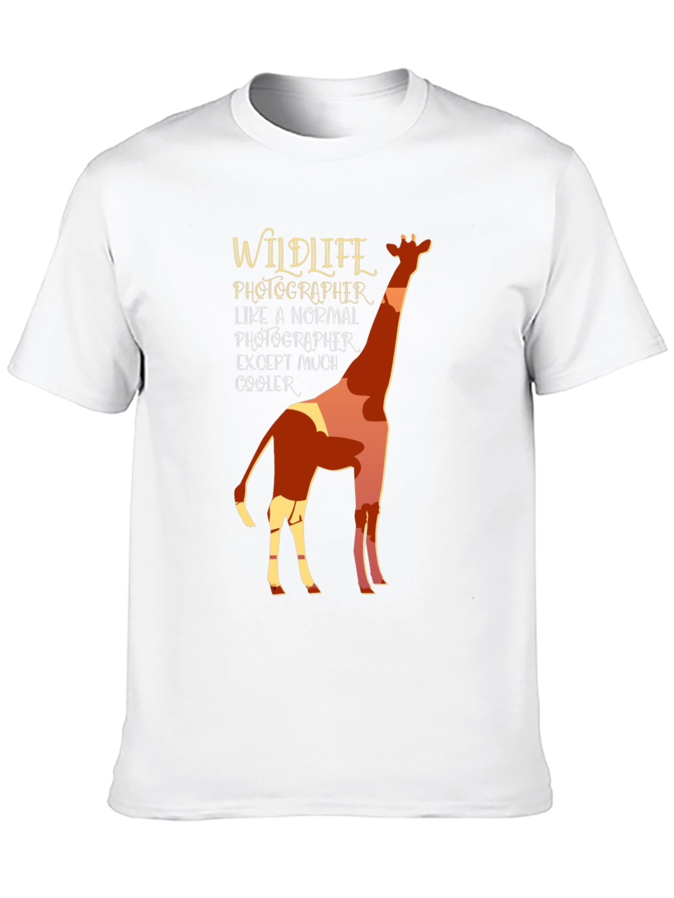 Wildlife Photographer Giraffe Graphic Tee