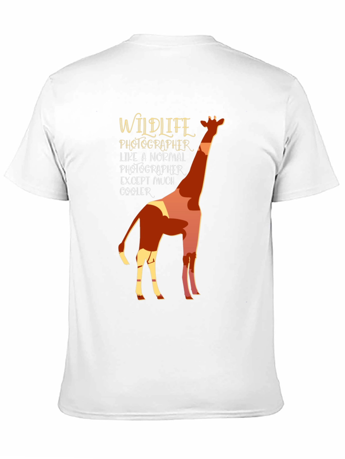 Wildlife Photographer Giraffe Graphic Tee