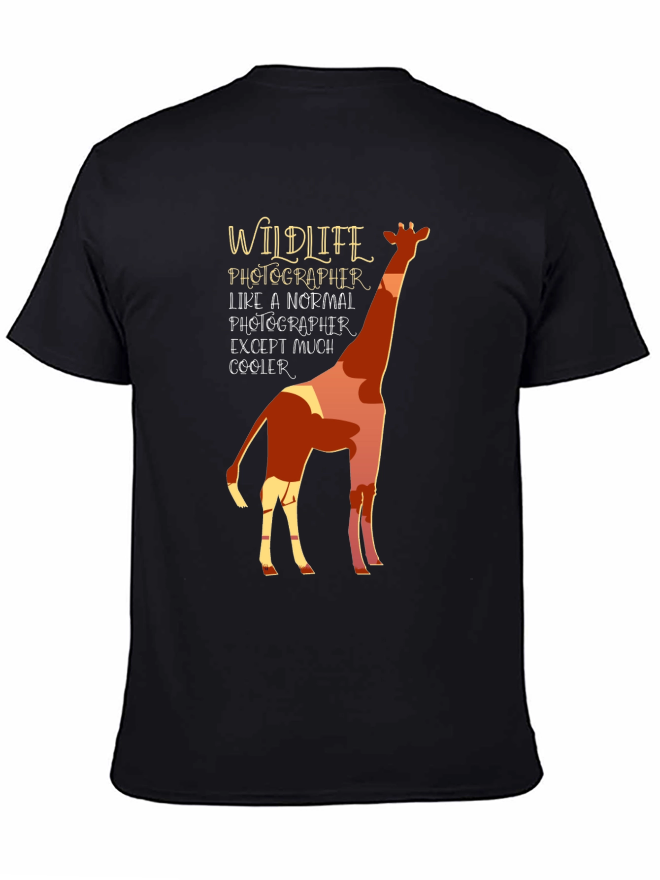 Wildlife Photographer Giraffe Graphic Tee