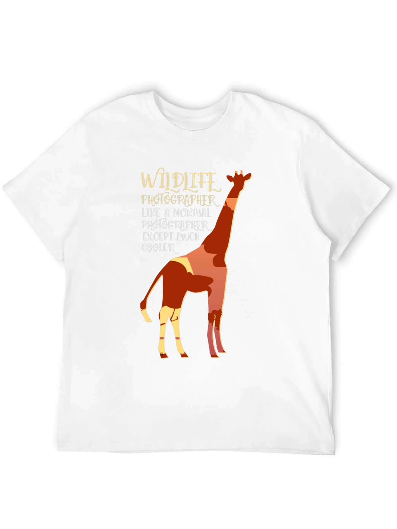 Wildlife Photographer Giraffe Graphic Tee