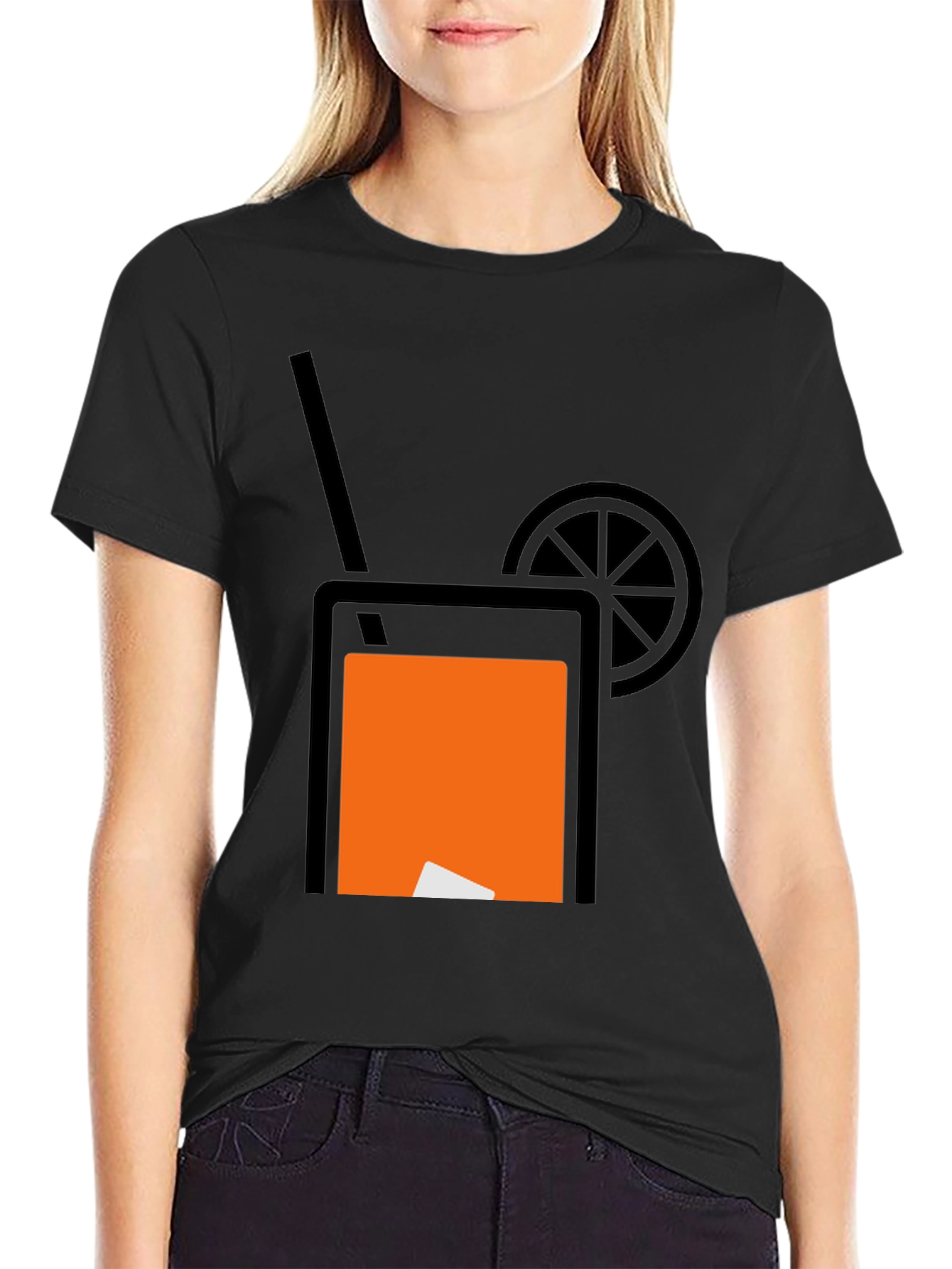 Cocktail Graphic Tee - Black Unisex T-Shirt