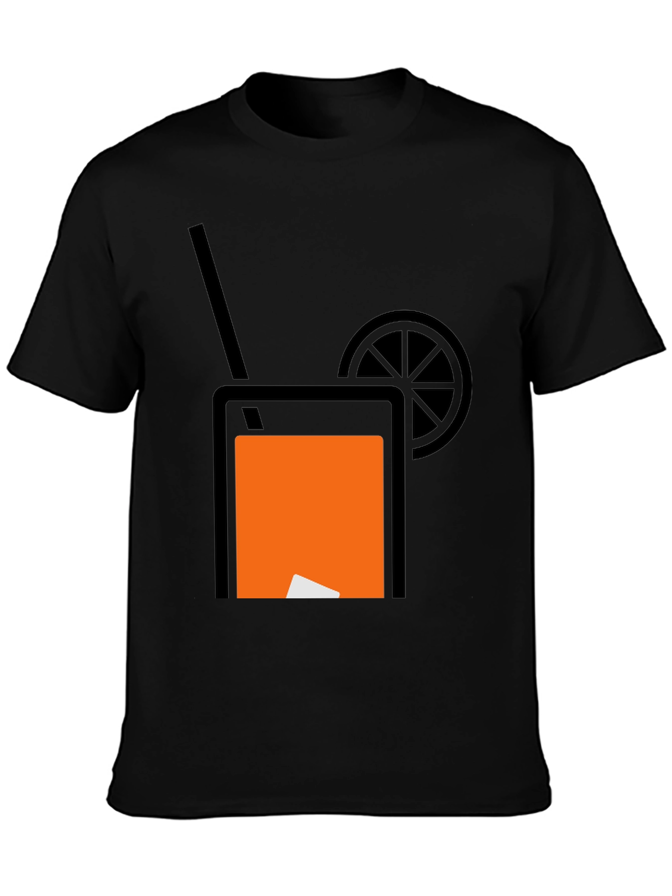 Cocktail Graphic Tee - Black Unisex T-Shirt