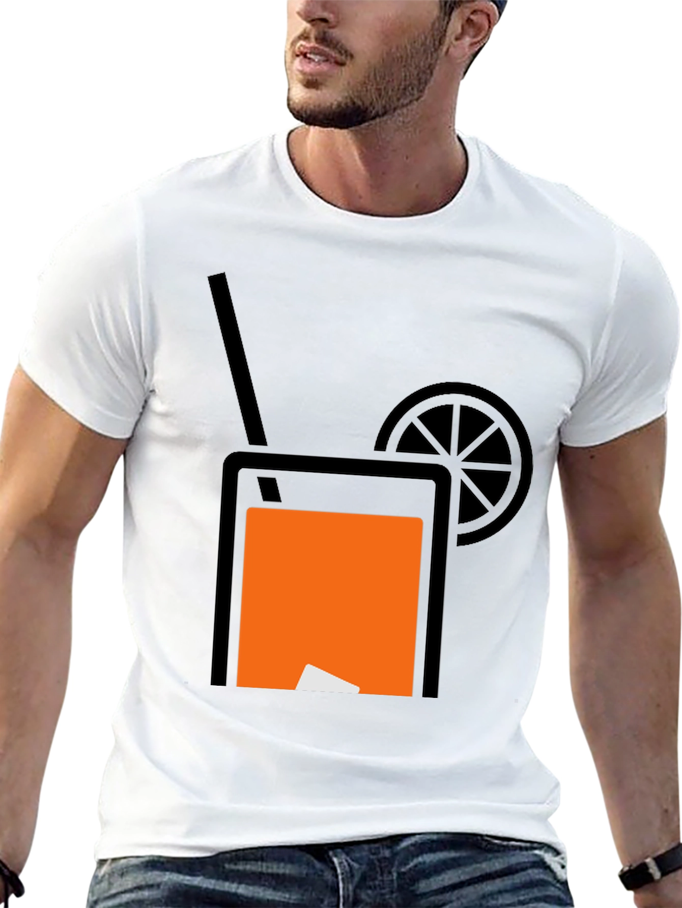Cocktail Graphic Tee - Black Unisex T-Shirt